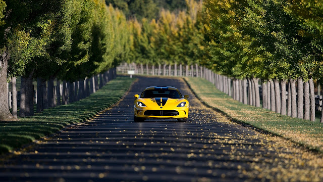 Yellow Dodge SRT Viper HD Wallpaper