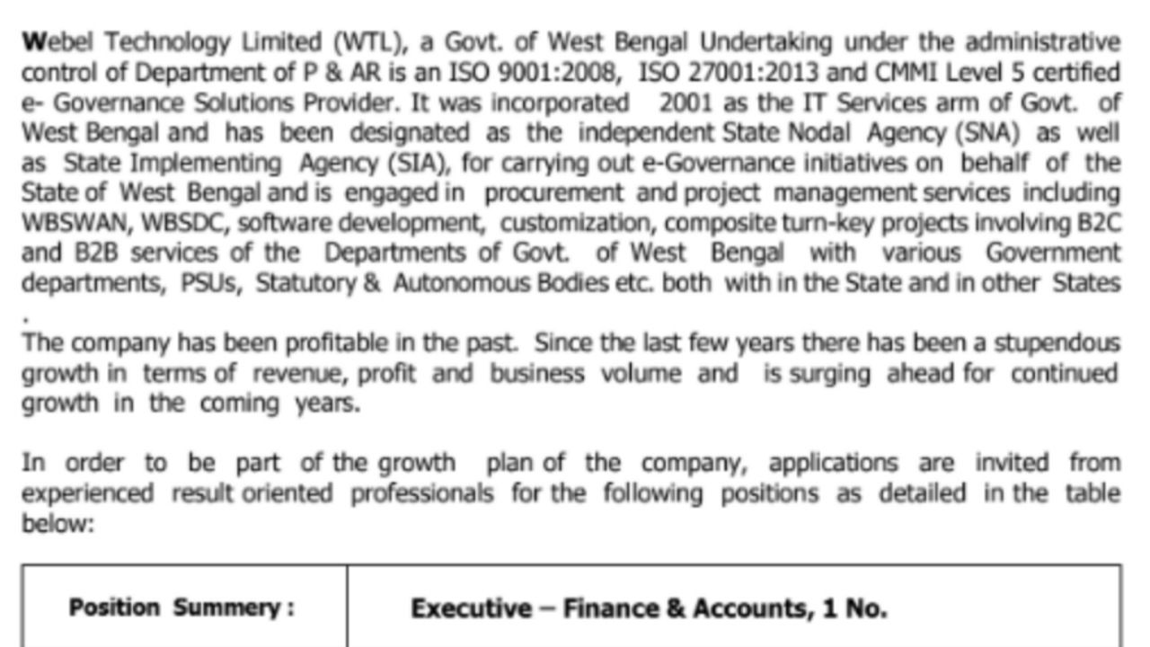 WB BSK Recruitment 2022 Apply Online - বাংলা সহায়তা কেন্দ্র নিয়োগ
