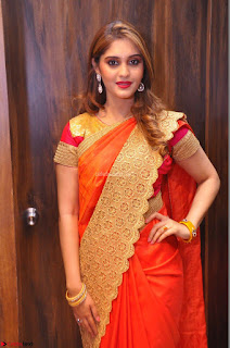 Surabhi looks stunning in Saree at Nakshatra Fashion Store Launch at Suchitra X Road 01.JPG