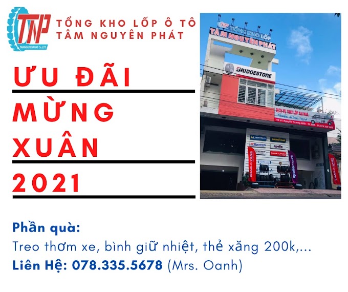 Lốp ô tô BMT - MỪNG TẾT TÂN SỬU - XUÂN 2021 | Tổng Kho Lốp Ô Tô Tâm Nguyên Phát