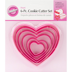 These nesting heart cookie cutters can be used to bake treats as well as be used as tracers for crafts.