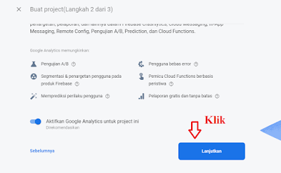 Menautkan Project Ke google analytic