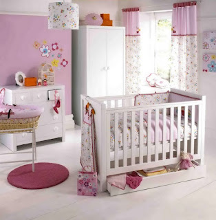 gambar kamar bayi perempuan warna elegan