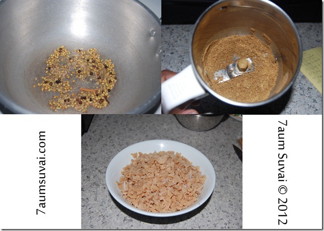 Soya chunk keema curry process1