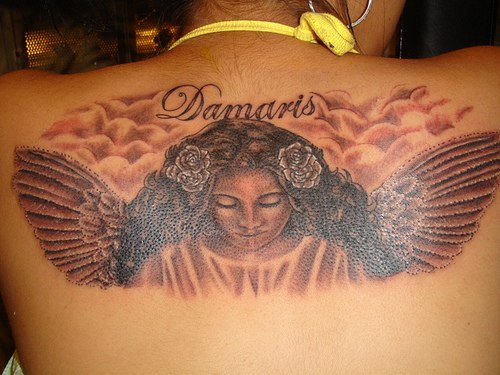 male angel tattoo. Angel Tattoo Pictures