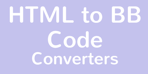 [VB.NET] Instructions for converting HTML code to BB code