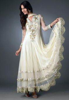 White Pakistani Bridal Wedding Dresses