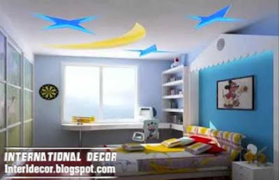 creative ceiling design for kids room stars design