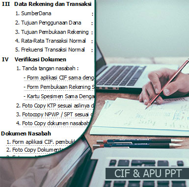 Kalkulator Score RBA & Pengkinian Kelengkapan Data CIF - APU PPT