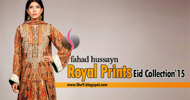 Fahad Hussayn's Royal Printed Dresses for Eid