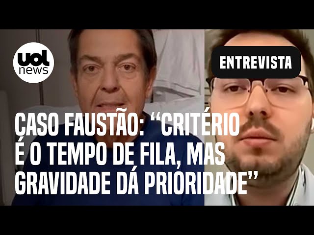 Faustão pode ter prioridade na fila de transplante? Médico explica critério