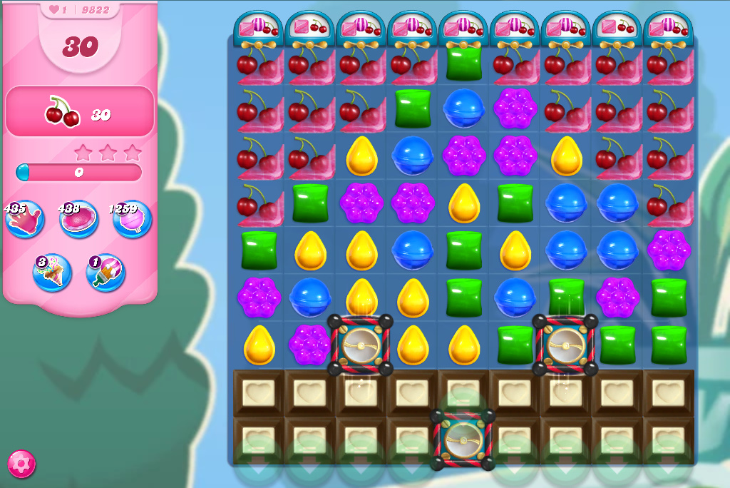 Candy Crush Saga level 9822