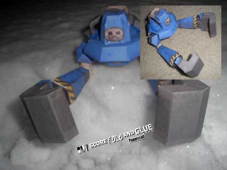 Mega Man Legends Hornisse Papercraft