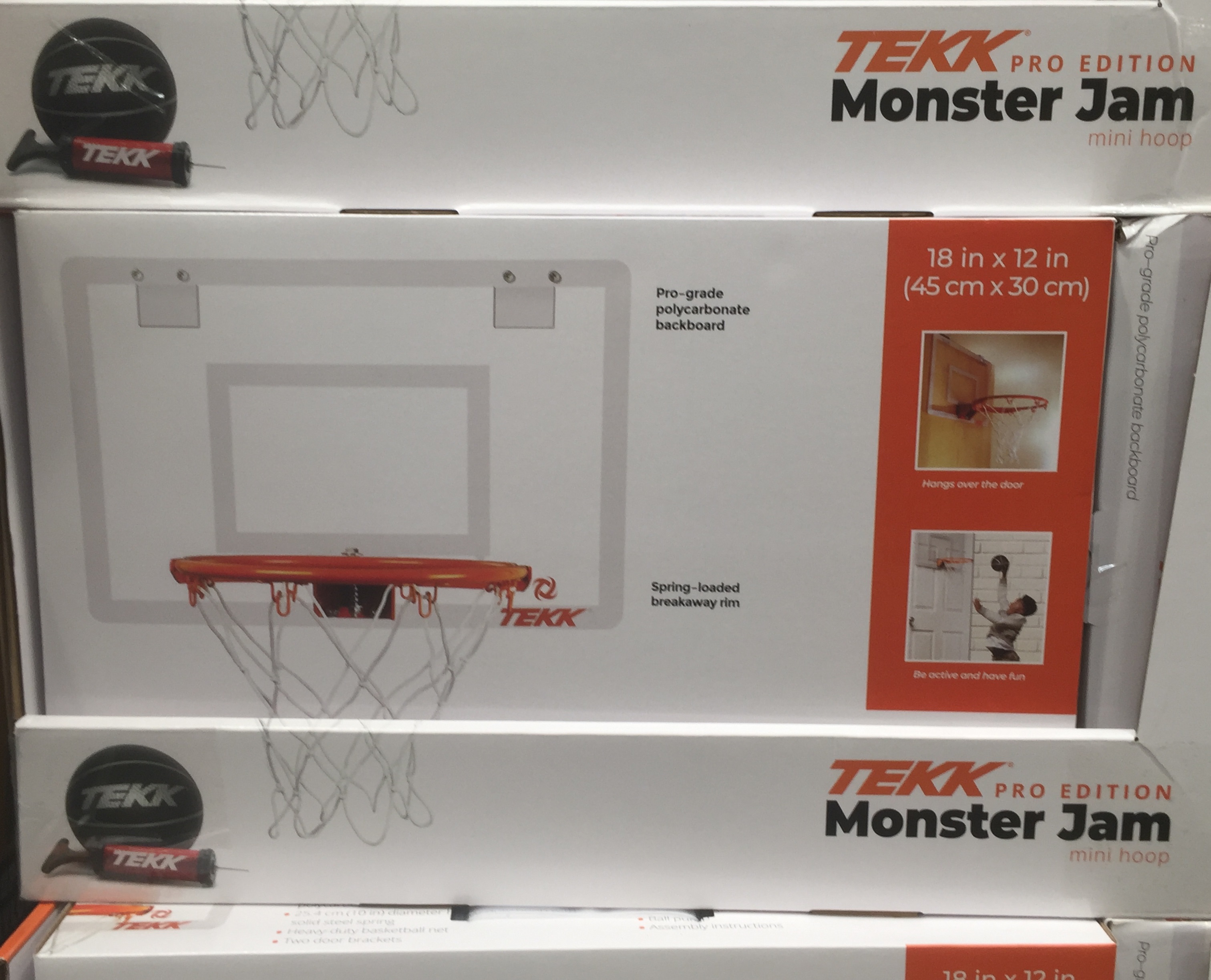 Tekk Pro Edition Monster Jam Mini Basketball Hoop