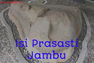 Isi Prasasti Jambu, Prasasti Jambu berisi tentang, prasasti jambu