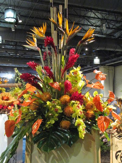 hawaiian flower arrangement