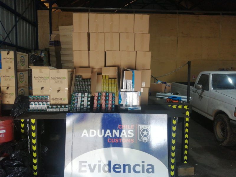Aduana de Osorno incautó 58.600 cajetillas de cigarrillos falsificadas