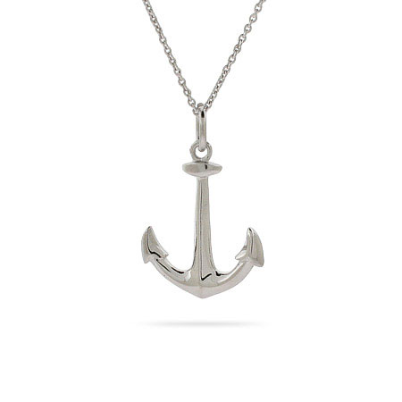 Silver Anchor Necklace