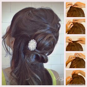 Long Half-up half down, worn down formal updo hairstyle angelina jolie inspired hair-dos