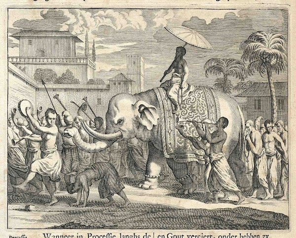 Imagem 829A | Pintura holandesa do festival religioso budista no Ceilão, c. 1672 | AntanO / domínio público