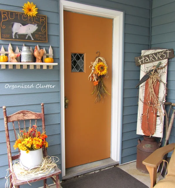 Rustic & Vintage Fall Covered Patio