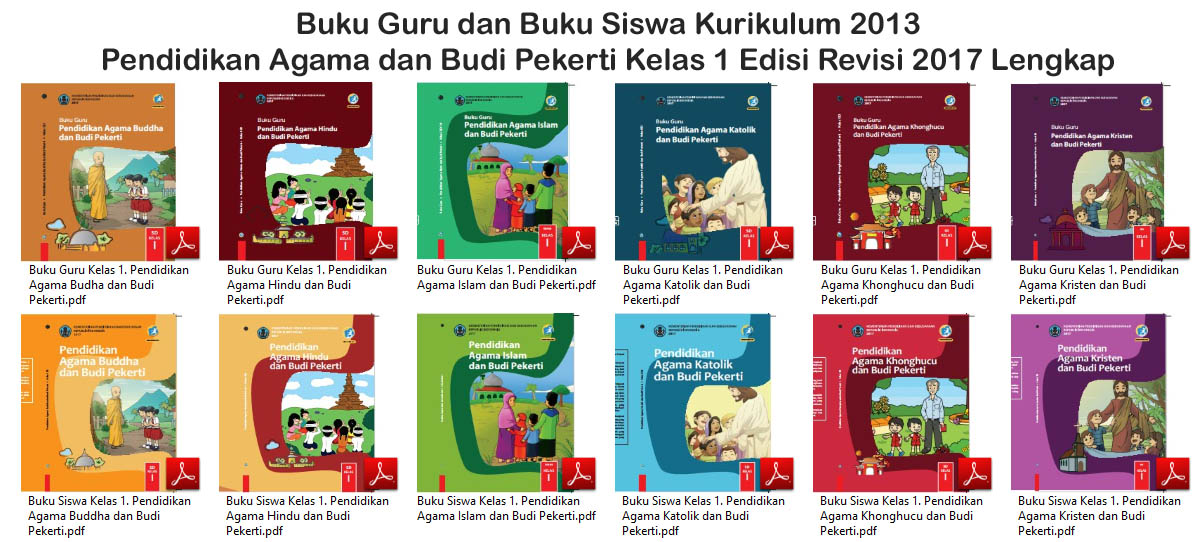 Buku Kurikulum 2013 Pendidikan Agama Dan Budi Pekerti Sd Kelas 1