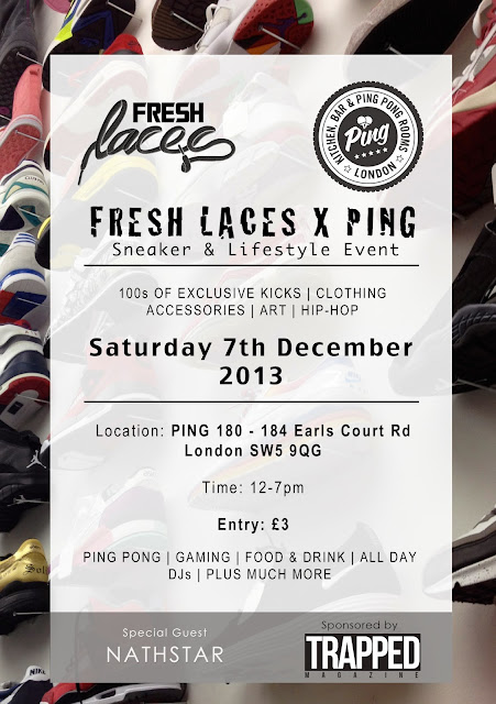 fresh laces, we are ping, sneaker event, sneakers, sneakerheads, london events