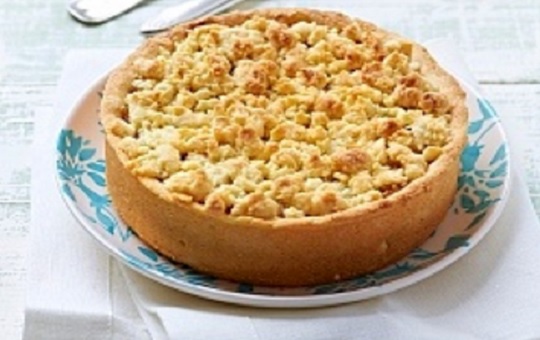 Torta crumble de manzanas