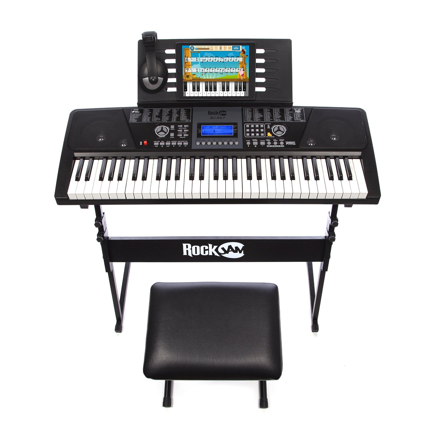 reviews Digital Piano Keyboard: RockJam 561 Electronic 61 ...