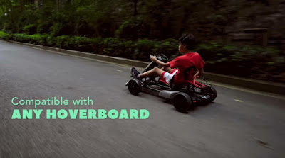 HyperGoGo GoKart Kit, This Kit Turns Any Hoverboard Into A GoKart