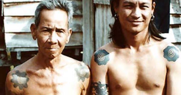  Motif  Tato  Dayak Iban yang Terkenal