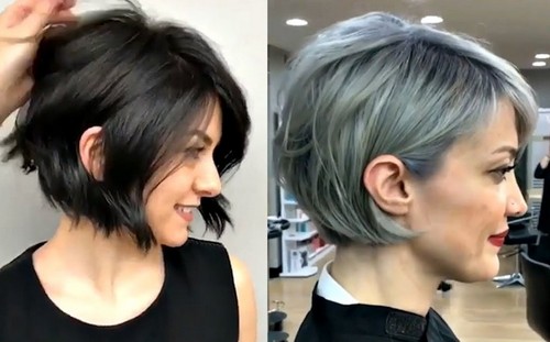 Model Rambut Bob Nungging Pendek Sebahu Terbaru 2019 