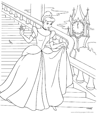 Disney Princess Coloring Pages - Cinderella