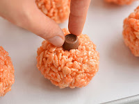 Rice Krispie Treat Pumpkins