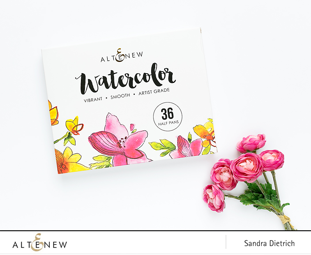 s my turn to inspire you with two projects Altenew | Watercolor 36 Pan Rang Release Weblog Hop + Giveaway