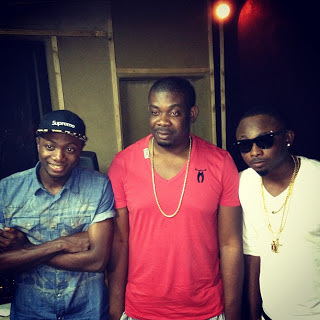Donjazzy and Sean tizzle spotted at D'tunes studio 