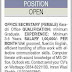 Secretarial Positions in Private Companies Karachi 2022