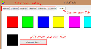 LEDEdit-K Custom animation color table