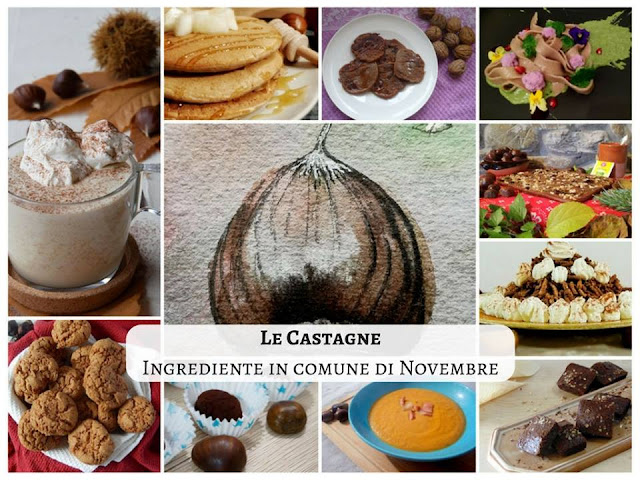 le castagne ingrediente in comune di novembre