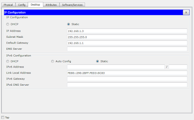 Assign IP to PC1