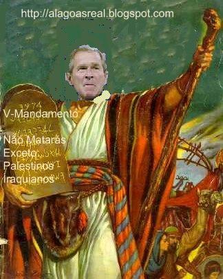 O quinto  Mandamento do Rei Sionista  George Moisés Bush
