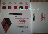 Logo Campioni omaggio Rouge Coco Chanel: in consegna cartellina Lip Blush con pennello