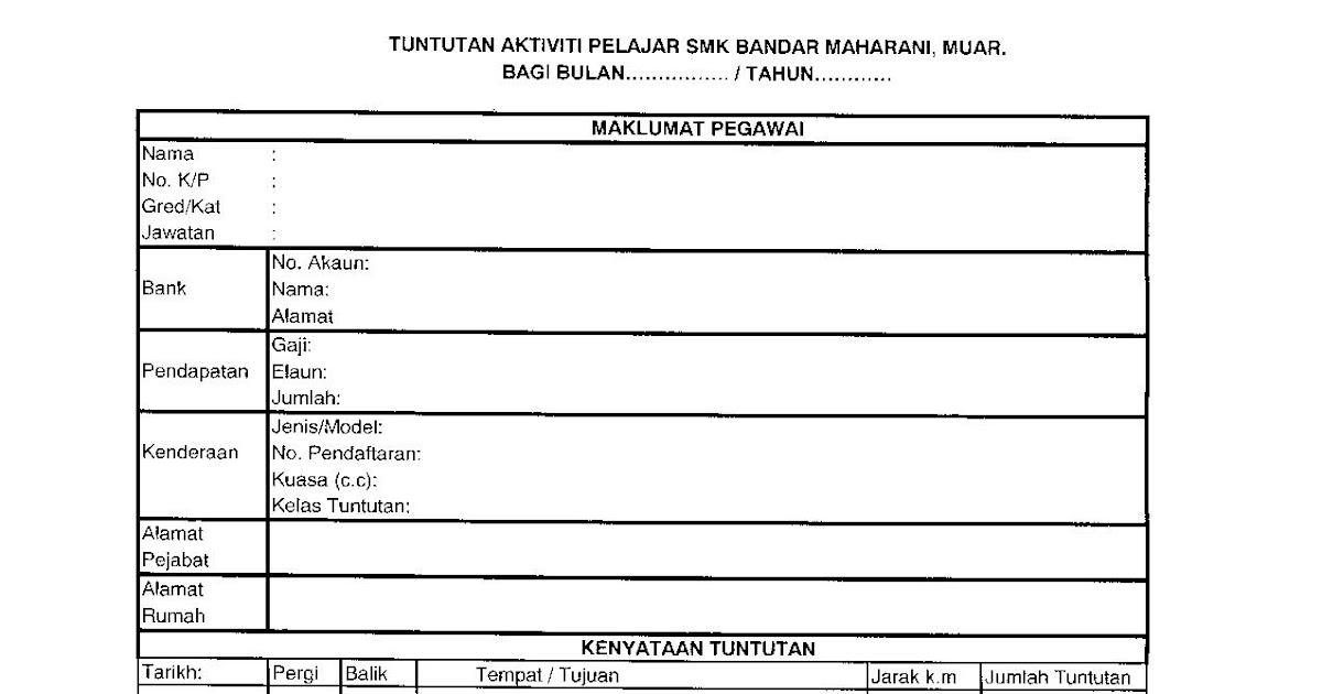 Contoh Surat Nota Serah Tugas - Cara Ku Mu