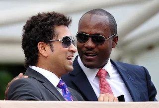 Sachin and Lara at Wimbledon 2010