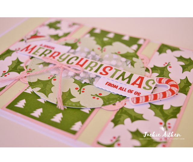 Jaxx Crafty Creations, Stampin' Up!, Stitched Labels Framelits, Santa's Workshop Memories & More Card Pack