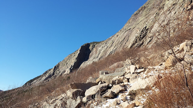 Cannon Cliffs loop bushwhack, Cannon Mountain, Franconia Notch State Park