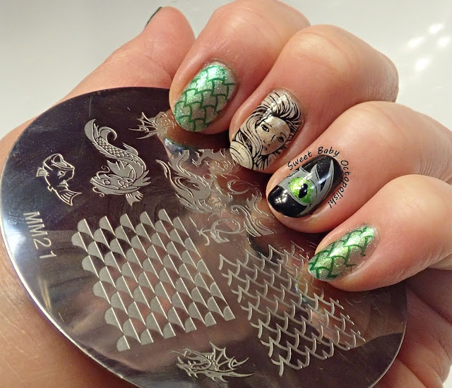 The Forgotten Beasts of Eld inspired manicure