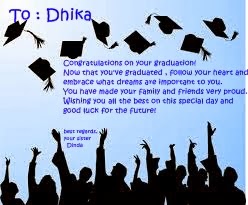Dinda Queenitami: Contoh greetings card (Graduation)