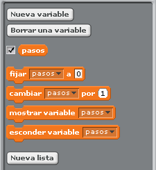 bloques sobre variables