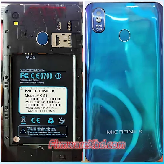 Micronex MX-54 Flash File MT6580 Without Password